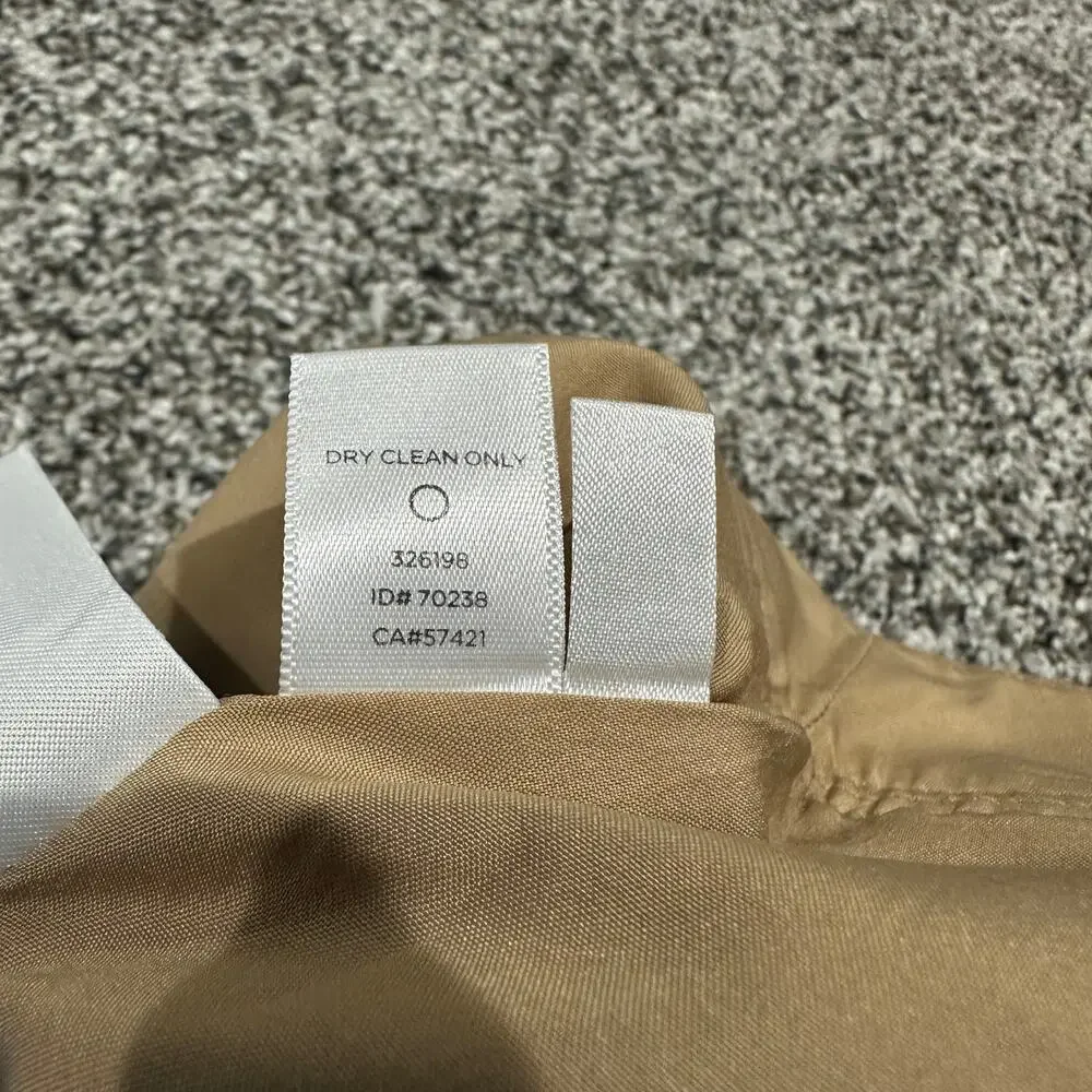 New without tags, LOFT Wool Mini Tan Zip Skirt, Size 4 - Picture 4 of 10